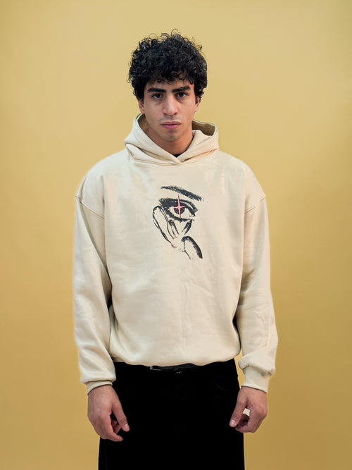 Misfits Eye Hoodie - Cream
