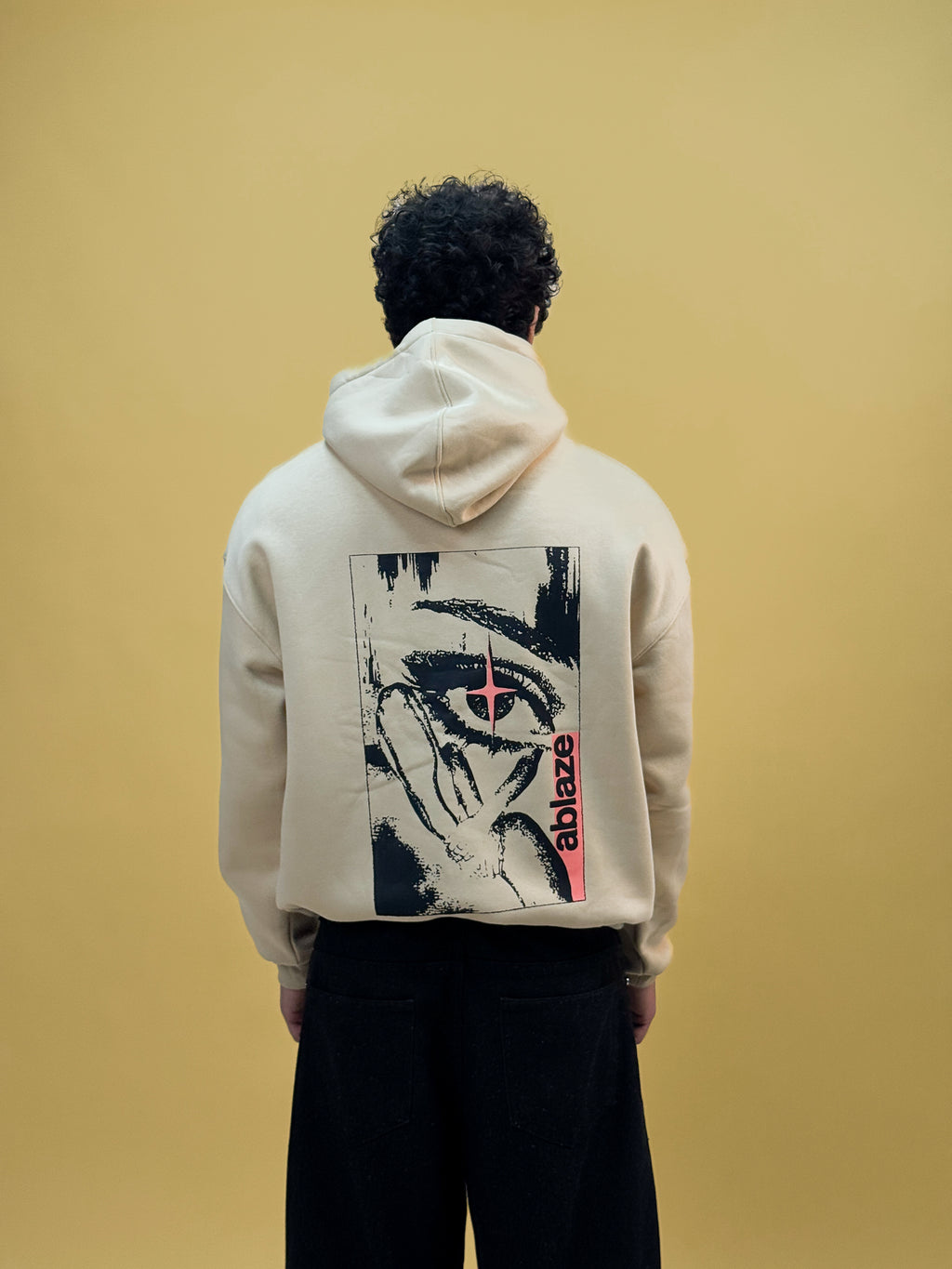 Misfits Eye Hoodie - Cream