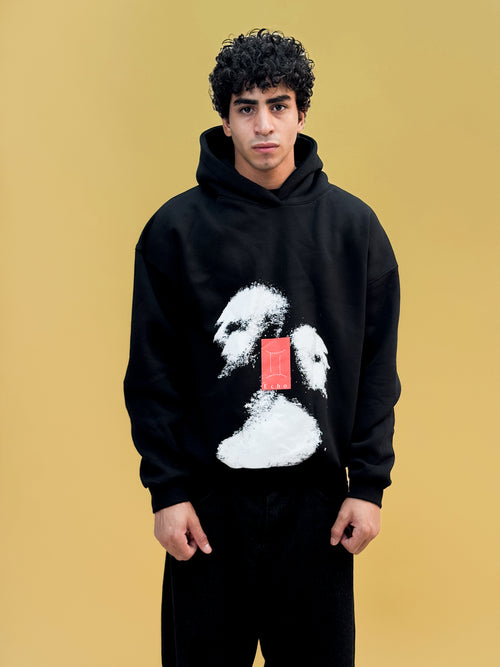 Misfits Faces Hoodie - Black