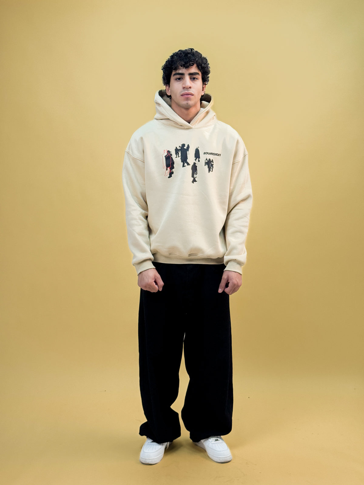 Misfits Crowd Hoodie - Cream