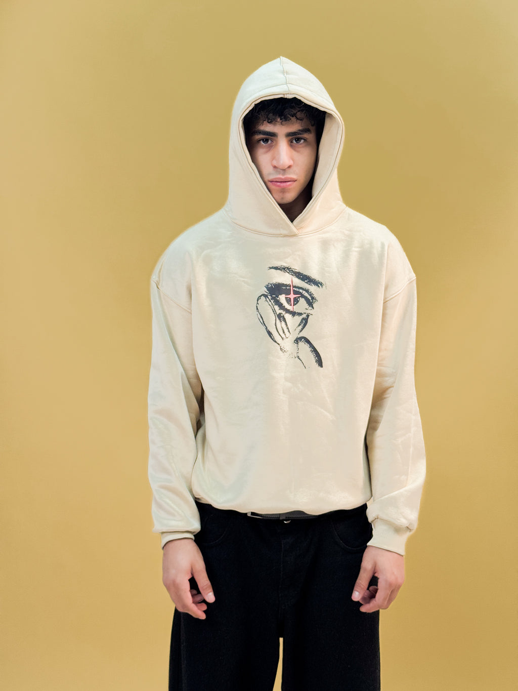 Misfits Eye Hoodie - Cream