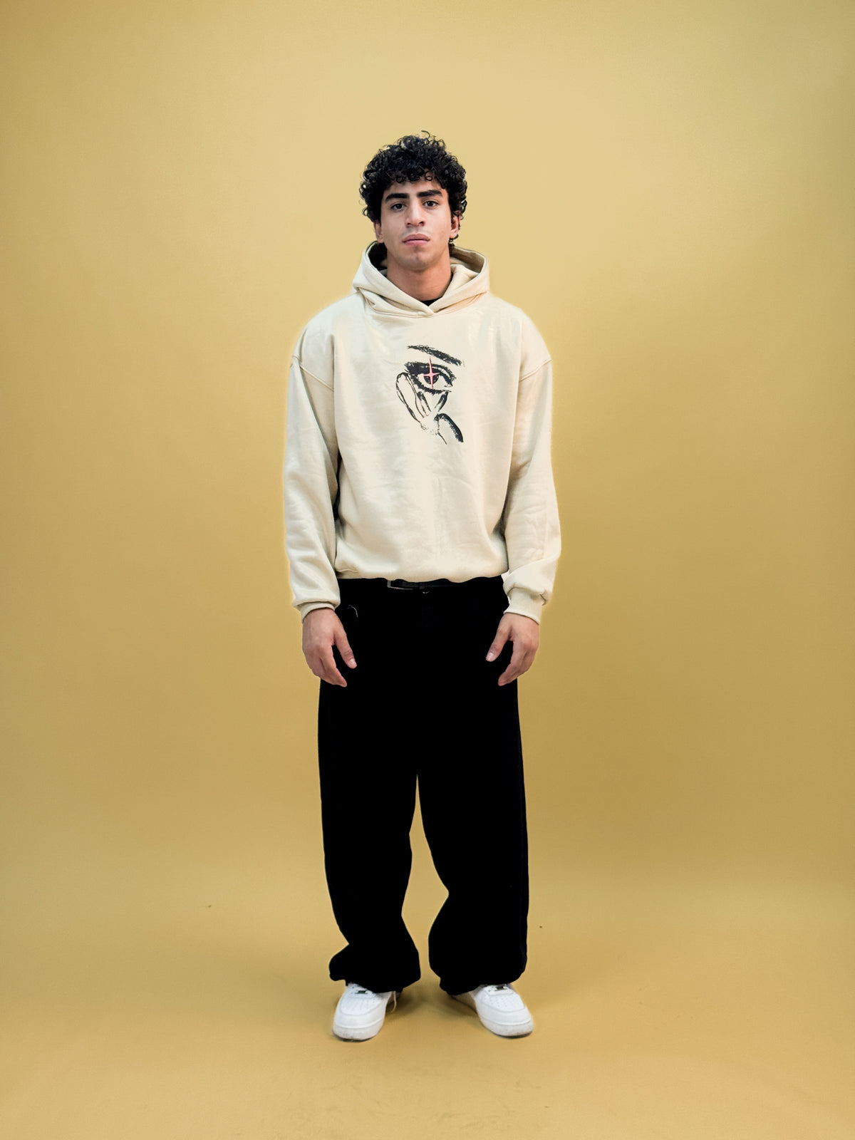 Misfits Eye Hoodie - Cream