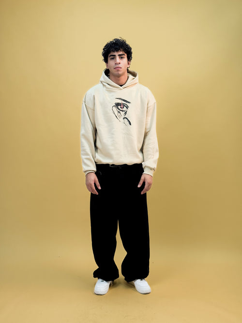 Misfits Eye Hoodie - Cream